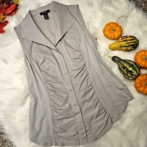 Alfani Sleeveless Buttondown Top